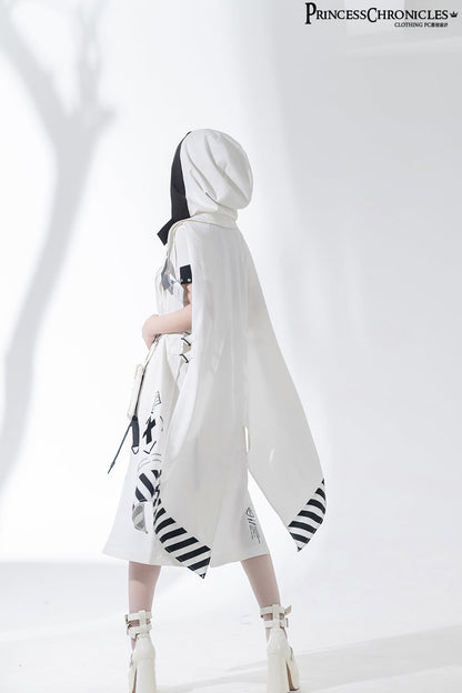 Princess Chronicles - Dry sea and Ashlar - Techwear-inspired White Cloak Set