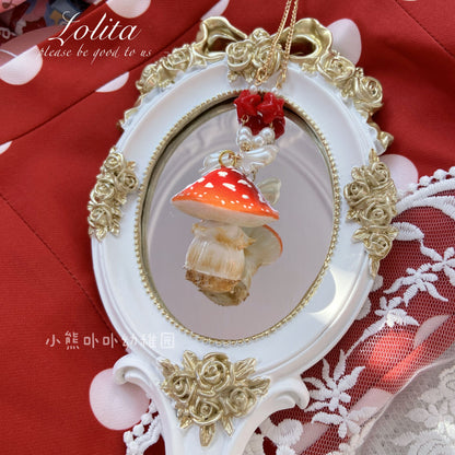 Bear Doll - Handcraft Kawaii Lolita Mushroom Necklace