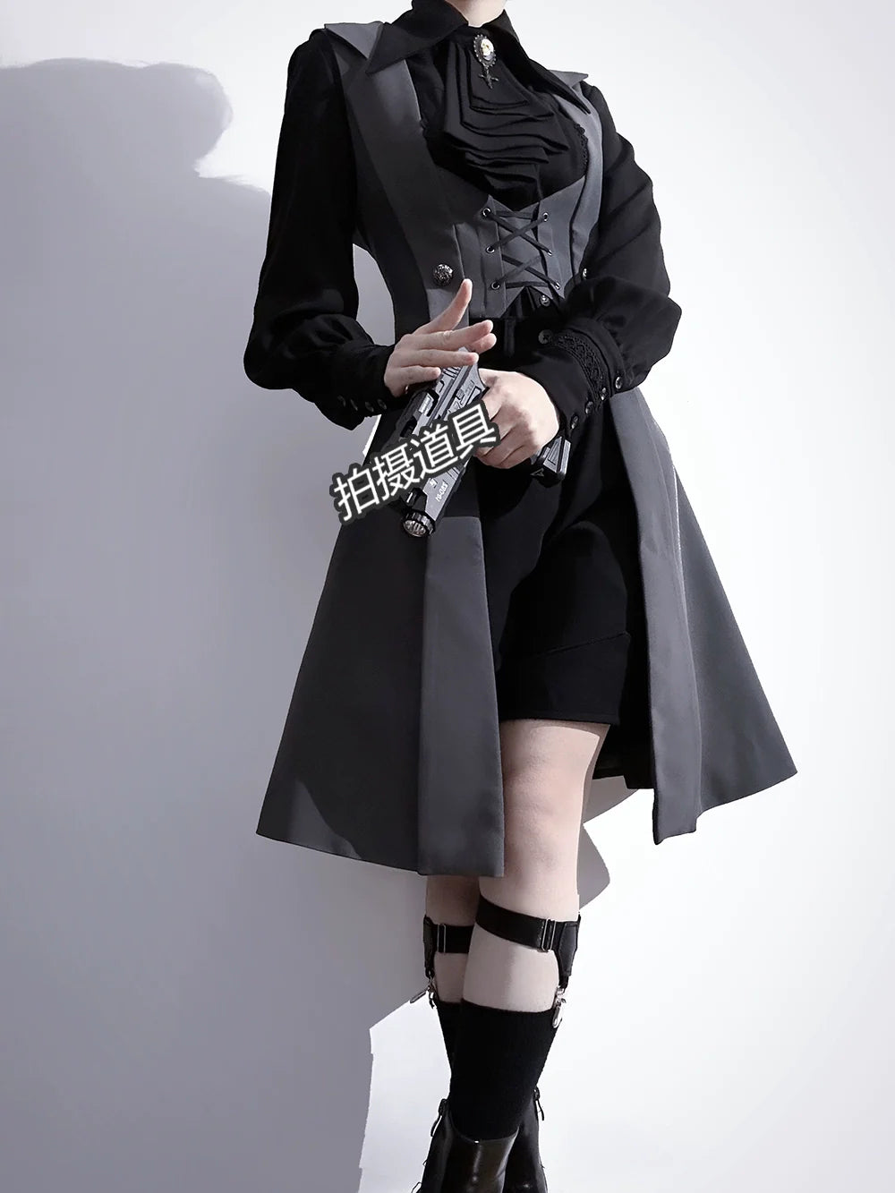 Princess Chronicles - The Night Prelude - Retro Lolita Vest Gothic Lolita Black Waistcoat