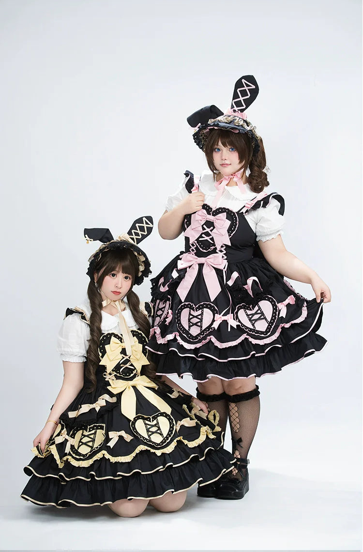 Chubby Cat Diary - Icing Sugar Gift Box - Plus Size Sweet Lolita JSK Dress Set