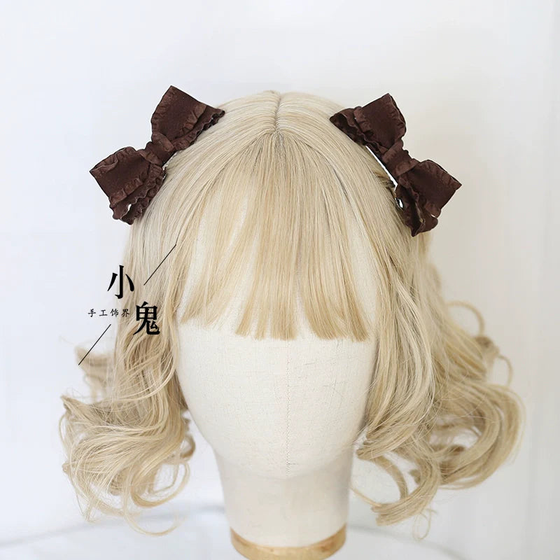 Xiaogui - Cute Lolita Headwear Ponytail Hairclips Daily Lolita Accessories