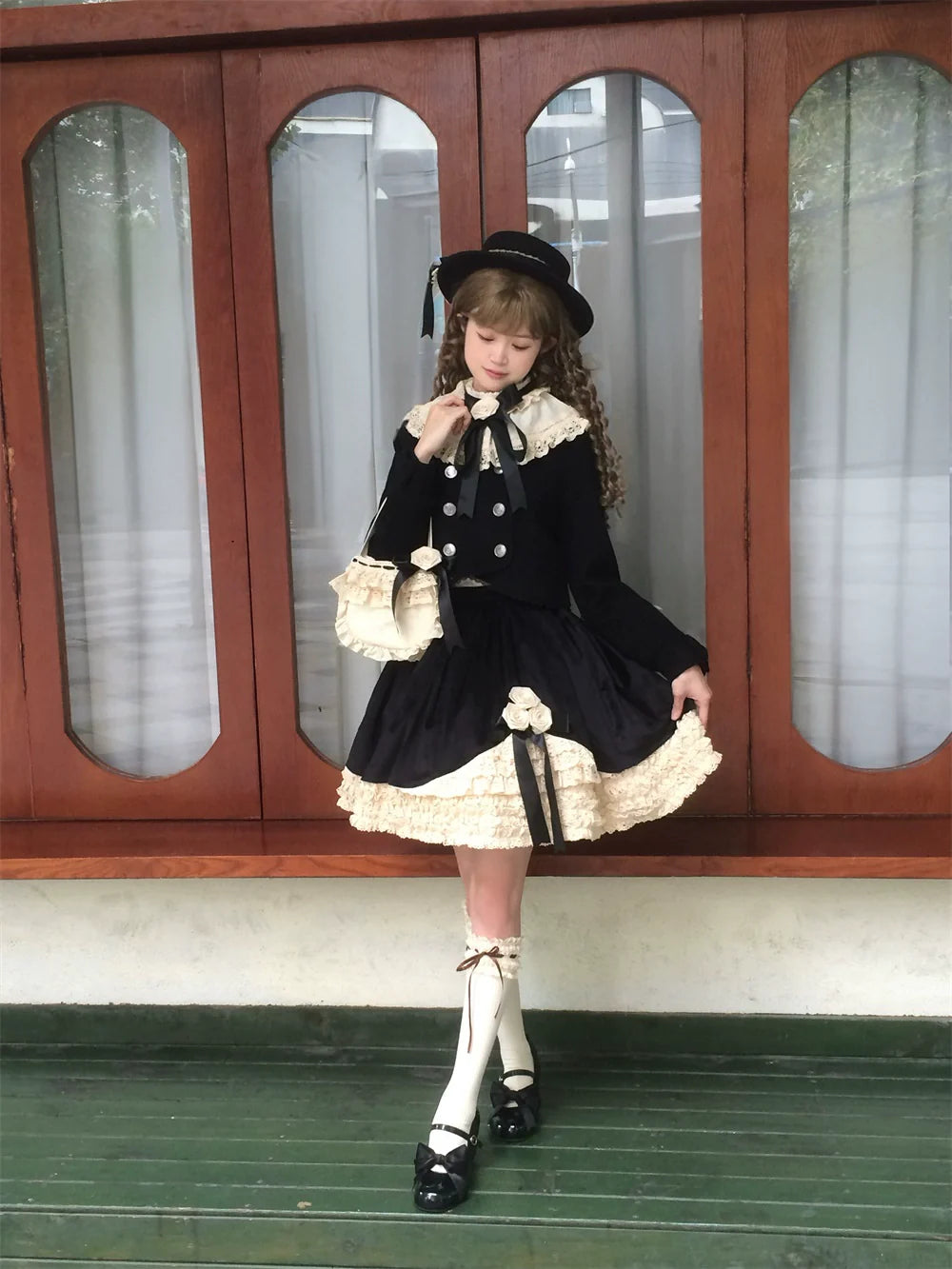LeMiroir - Winter Solstice - Elegant Lolita Winter Short Coat & SK