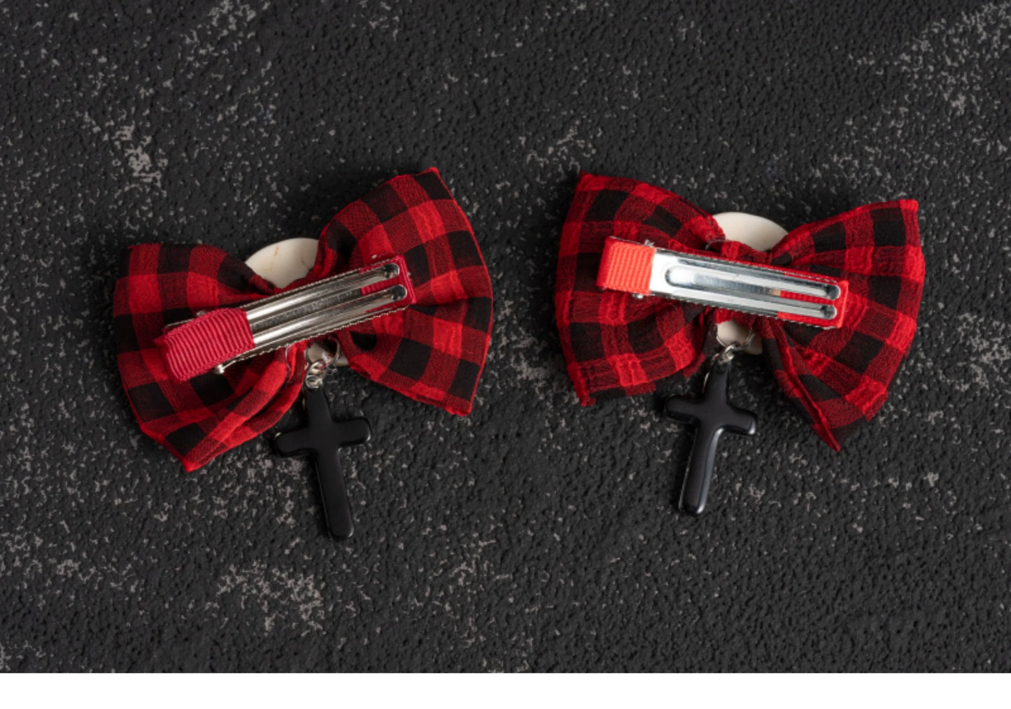 Strange Sugar - Gothic Hair Accessories Set Skulls Sharks Lolita Clips Headbands