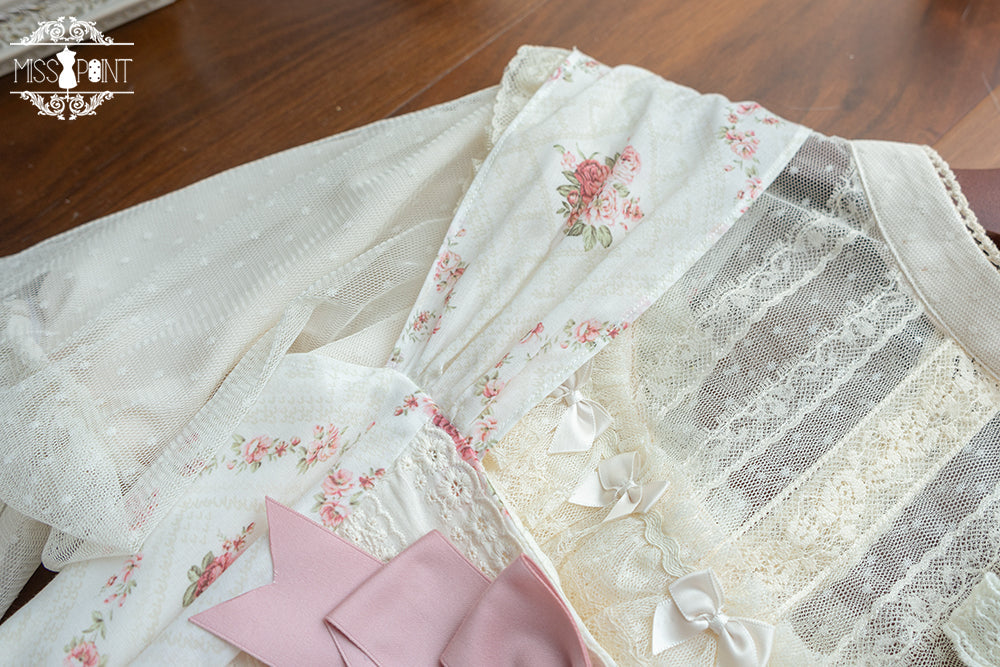 Miss Point - Customized Wood Rose 2.0 Elegant Vintage Jumper Dress