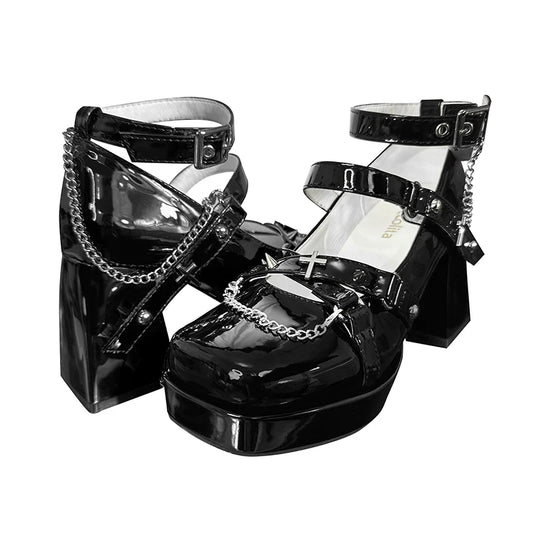Witch's Night - Punk Lolita Heels Y2K Elegant Lolita Shoes