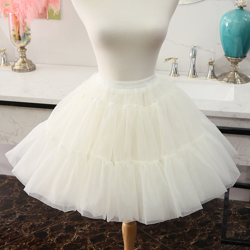 Manyiluo - Daily Lolita Yarn Pannier Hoopless Petticoat