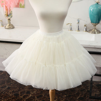 Manyiluo - Daily Lolita Yarn Pannier Hoopless Petticoat