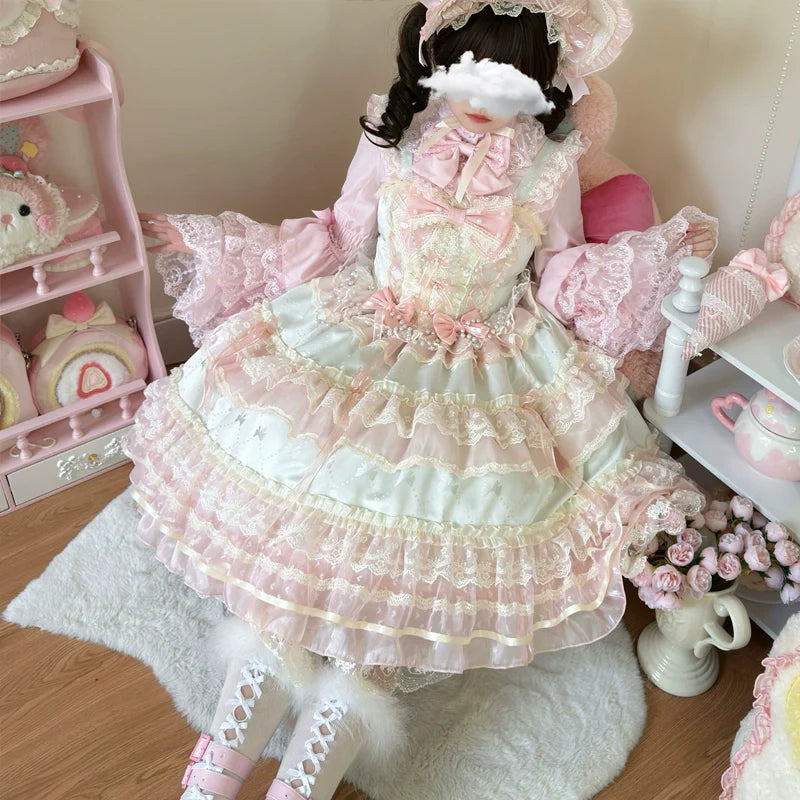 Hanguliang - Star Love Song - Wedding Sweet Lolita JSK Suit Doll-like Dress