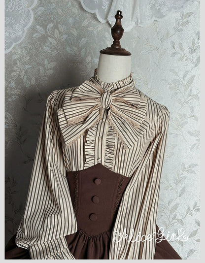 Alice Girl - Duke of Victoria - Classic Lolita Striped Blouse