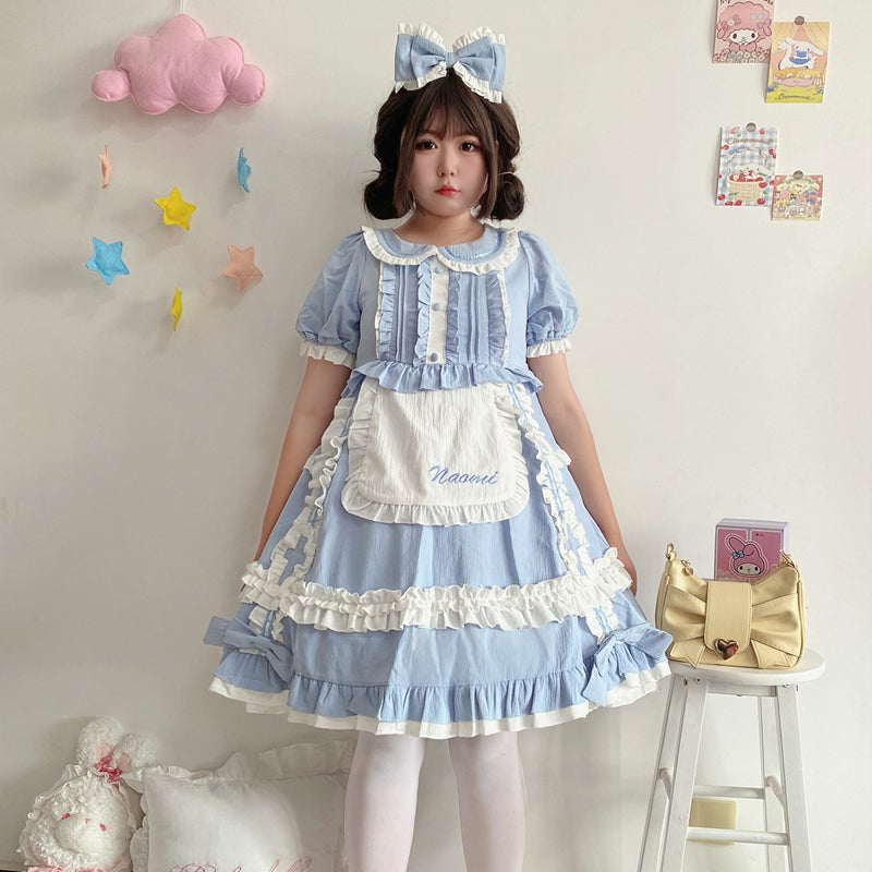 Niu Niu - Plus Size Lolita Nurse Summer OP Dress