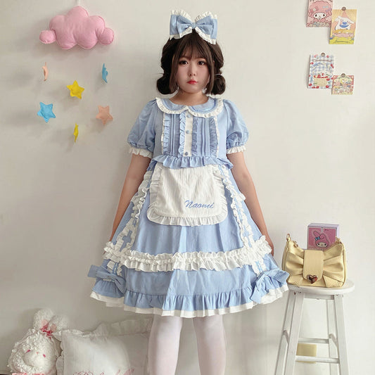 Niu Niu - Plus Size Lolita Nurse Summer OP Dress