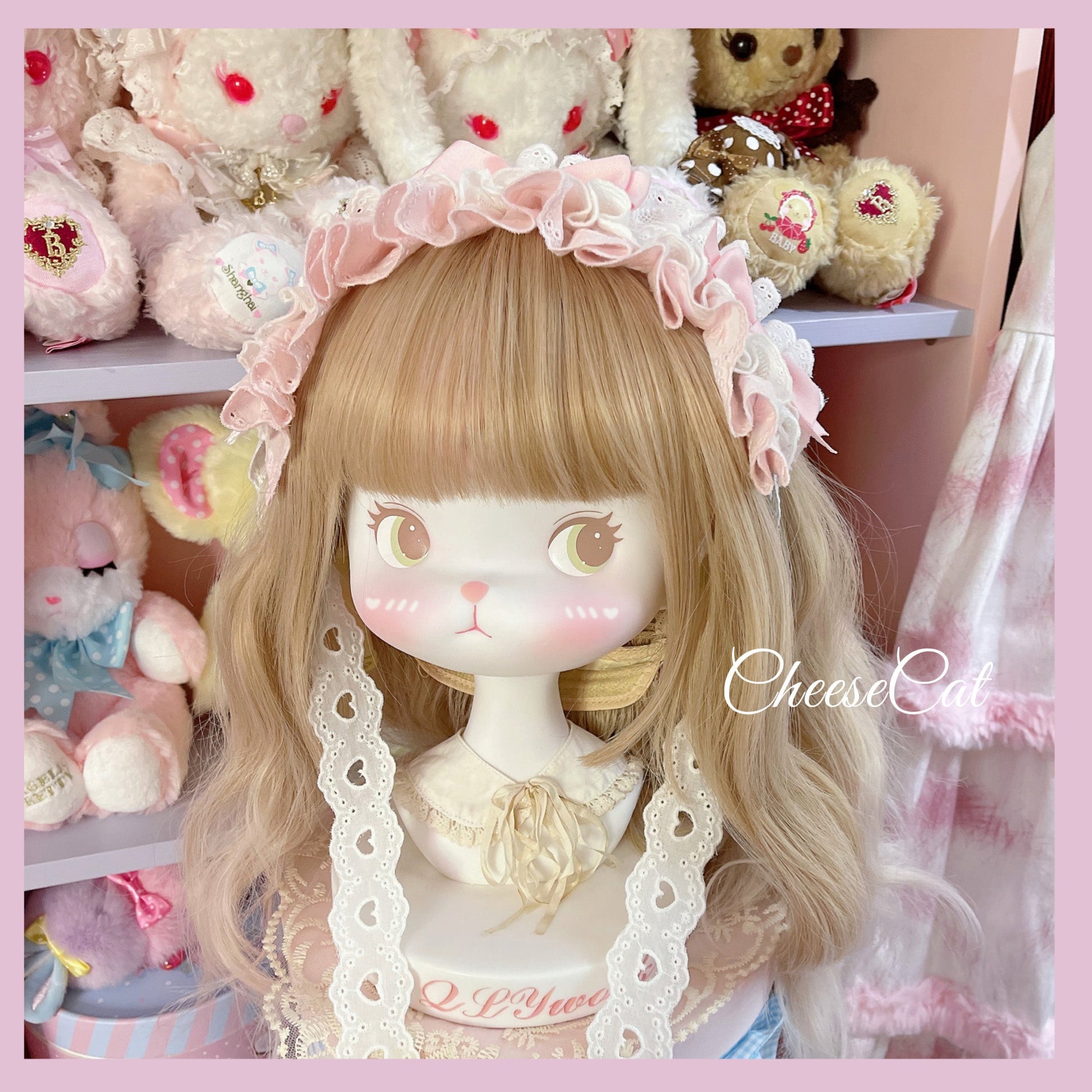 Cheese Cat - Doll Lullaby Tabby Cat Cotton Lolita Headdress