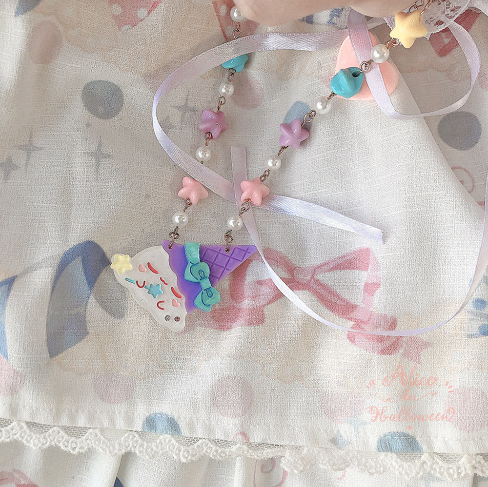 Halloween Alice - Halloween Ice Cream Sweet Short Necklace