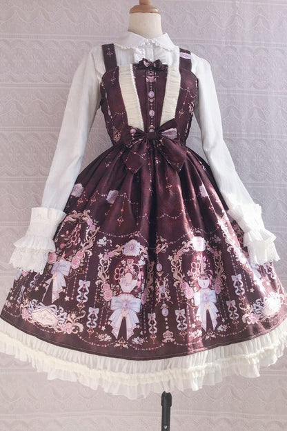 Yilia - Sweet Printing Winter Lolita JSK Dress