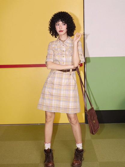 Striped cotton dress【s0000007405】