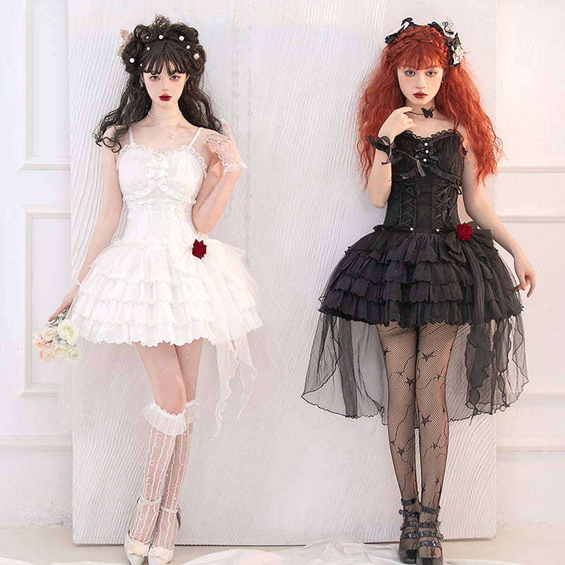 Letters from Unknown Star - Little Rose - Summer Casual Lolita Fashion Dress Sexy JSK