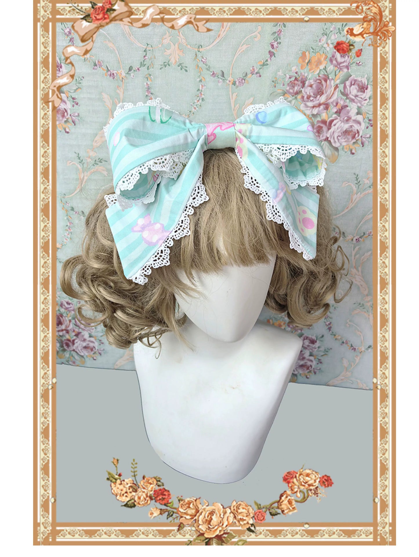 Infanta - Macaron Dolly House - Sweet Lolita OP Printed Dress, Side Zipper