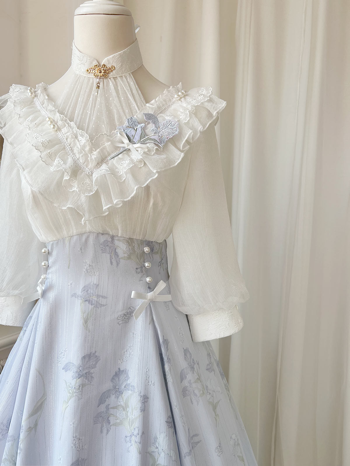 Cornfield Lolita - Iris Dream - Elegant Lolita Dress Short Sleeve OP