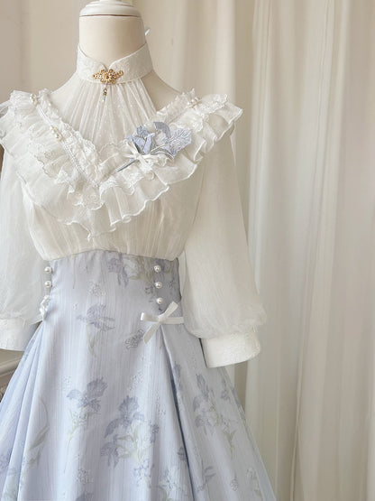 Cornfield Lolita - Iris Dream - Elegant Lolita Dress Short Sleeve OP