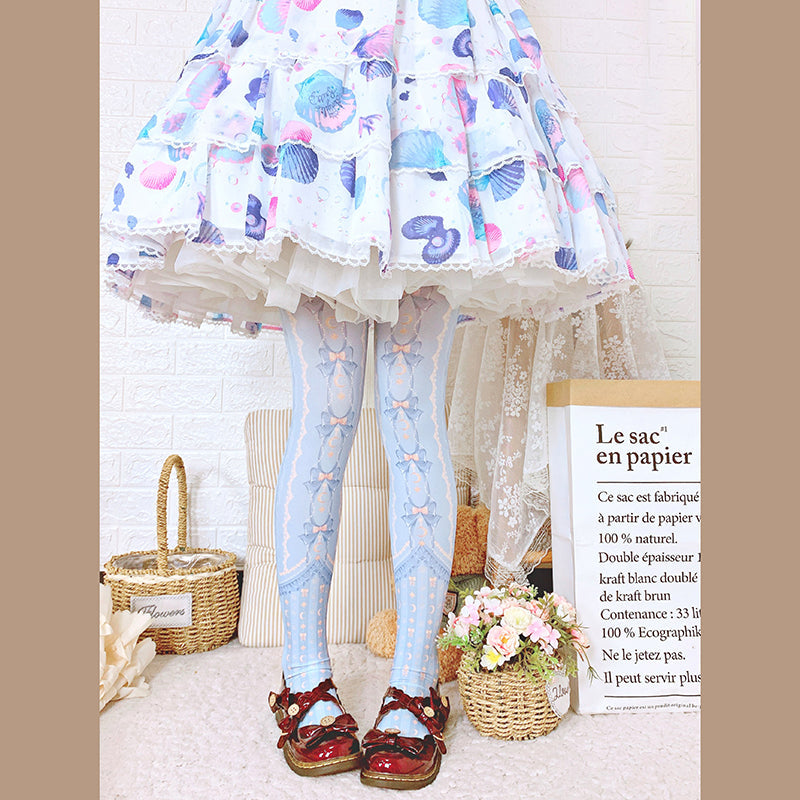 Roji roji - Kawaii 120D Velvet Lolita Tights Multicolors