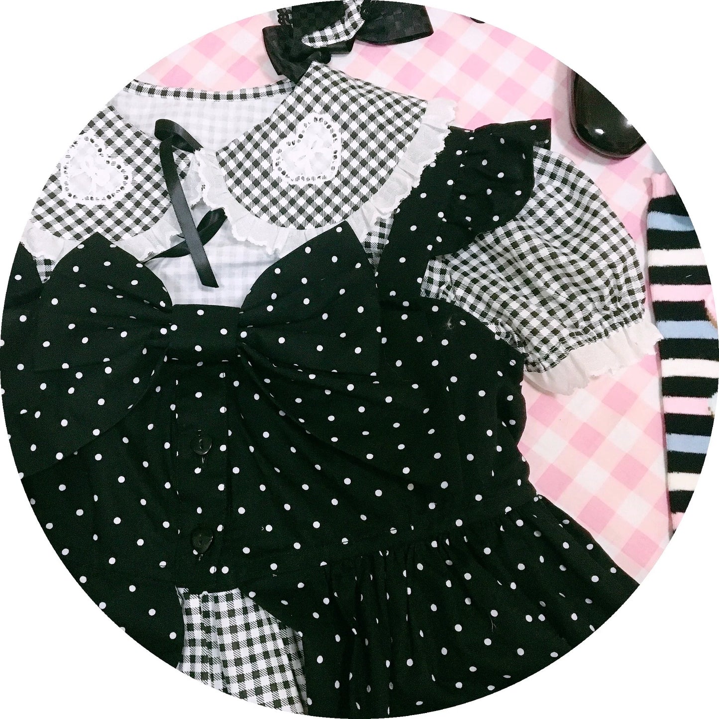 Fluff Mollie - Bean Breakfast - Sweet Lolita Overskirt Daily Daily Petaled Skirt