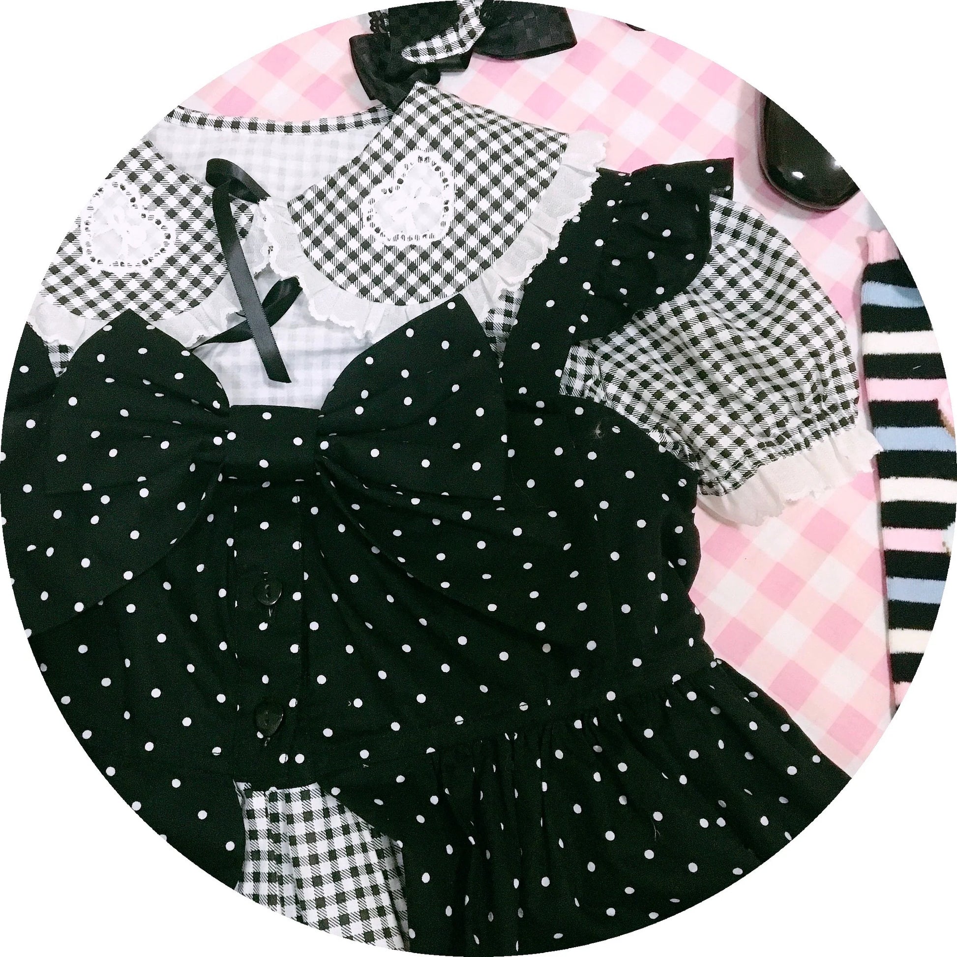 Fluff Mollie - Bean Breakfast - Sweet Lolita Overskirt Daily Daily Petaled Skirt