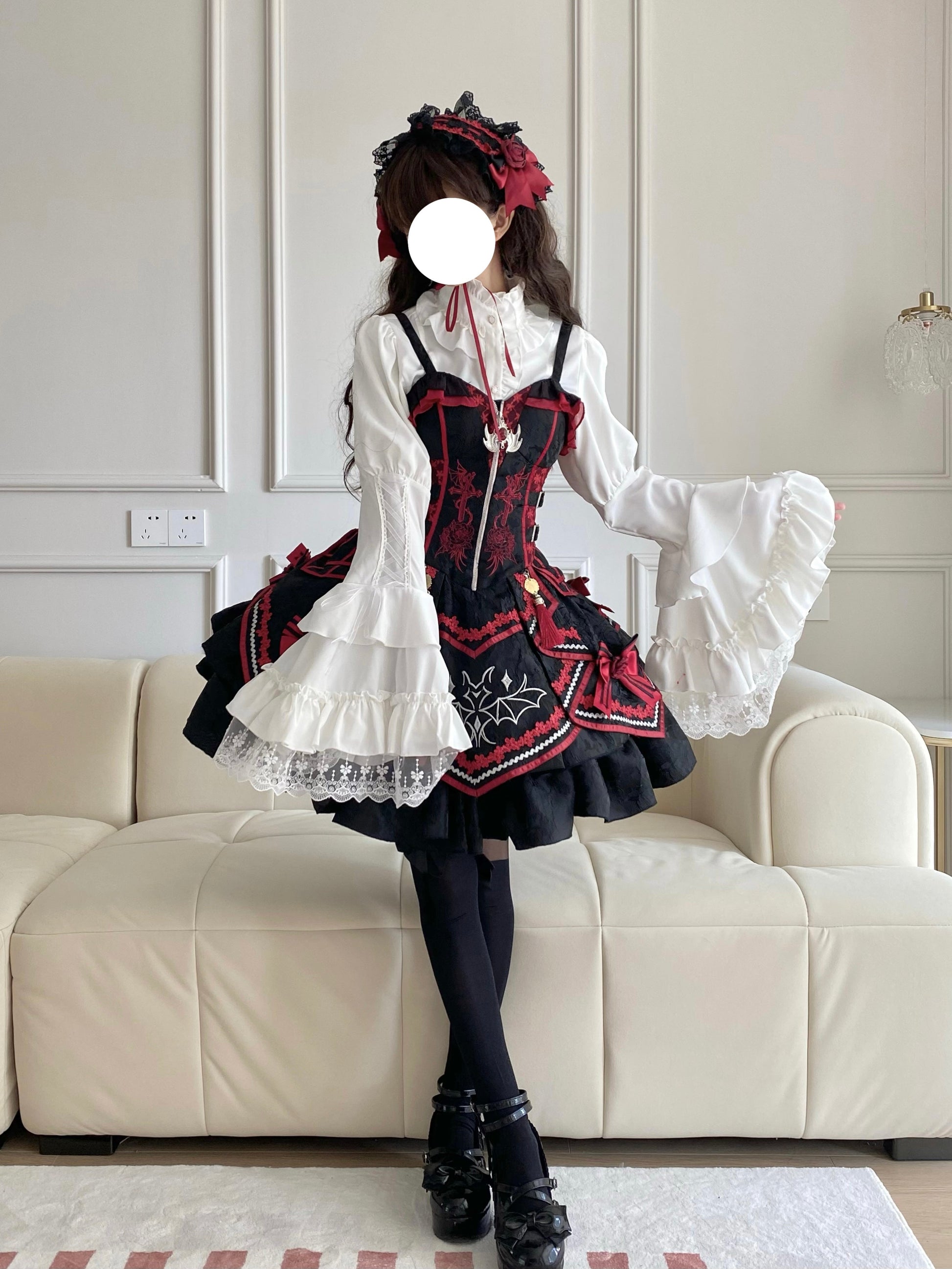 Ocelot - Gothic Lolita Halloween Bat Blouse