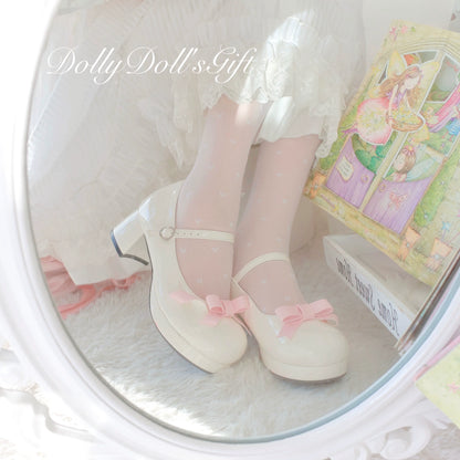 Dolly Doll - Lovers' Gift - Round Toe Middle Heel Mary Jane Lolita Shoes