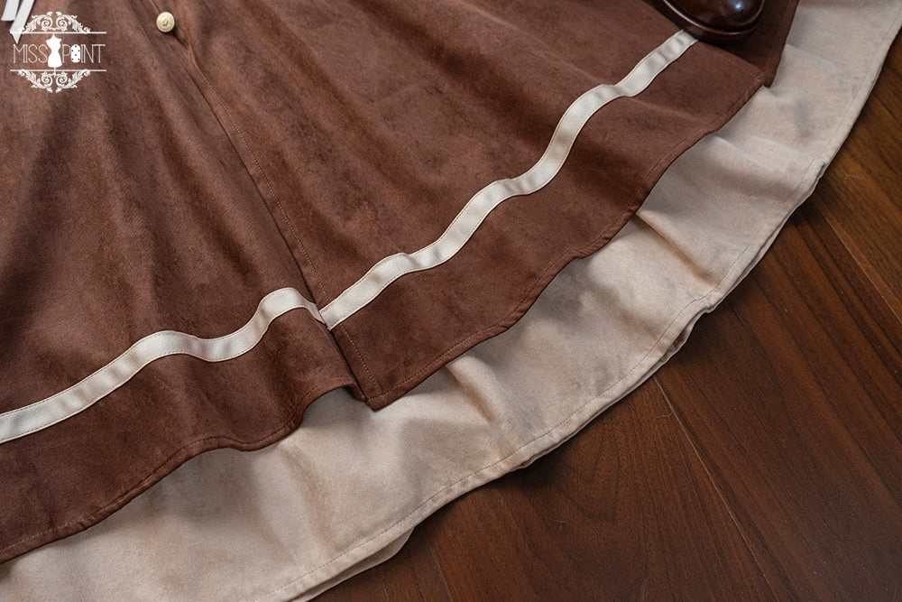 Miss Point - Golden Movement - Elegant Lolita Fishbone Skirt Customized