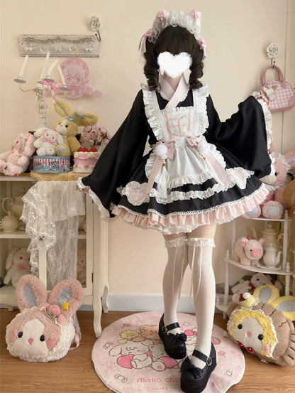 Hanguliang - Sweet Meow Nurse - Maid Lolita Skirt Set Kawaii Lolita Dress