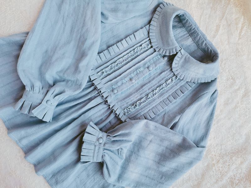 Yilia - J-fashion Ruffle Cotton Lolita Blouse