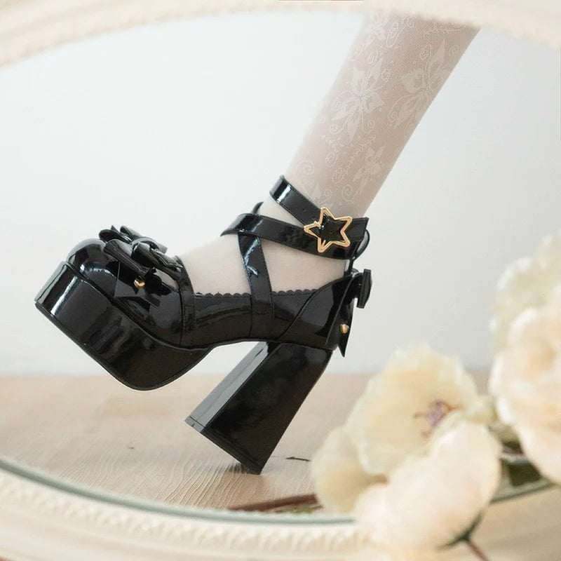 Beauty Bunny - Star Prayer - Kawaii Lolita Shoes Round Toe Summer Heels