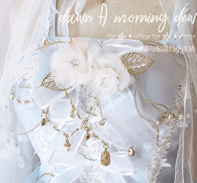 Dawn and Morning - Flower Wedding Lolita Accessories Headdress Set