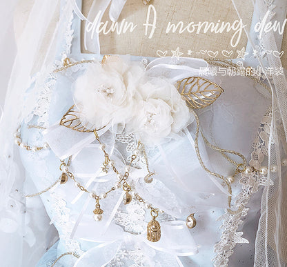 Dawn and Morning - Flower Wedding Lolita Accessories Headdress Set