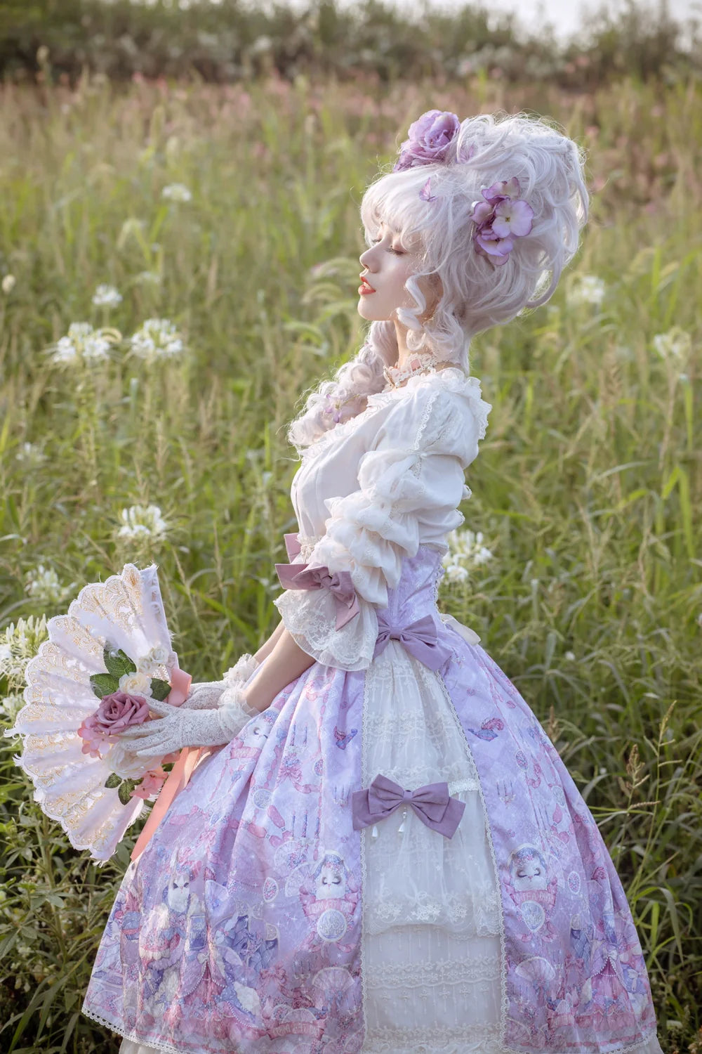 Miss Point - Elizabeth Meow - Classic Lolita Blouse Lotus Root Sleeve Lolita Shirt