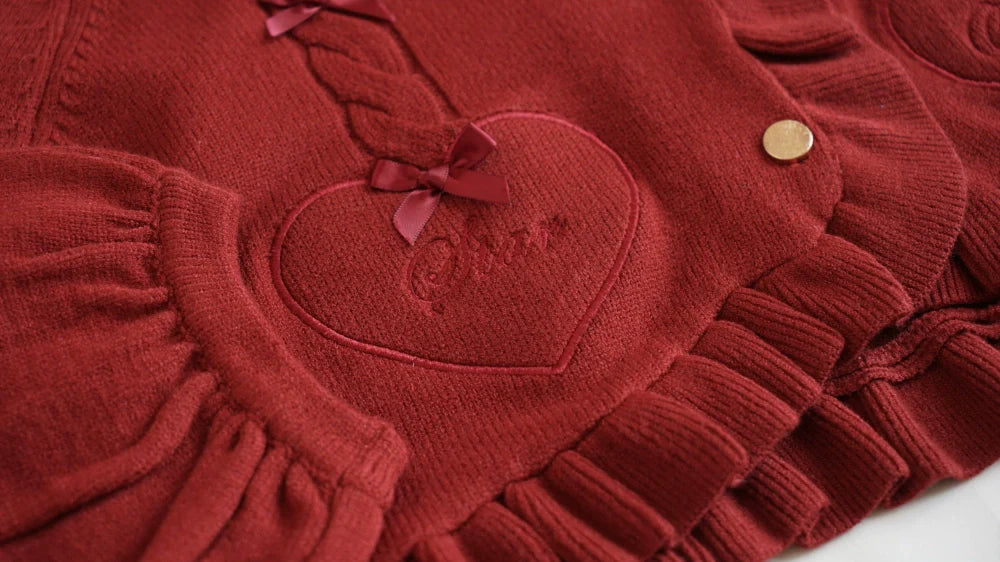 Dark Star Island - Sugar Frost - Sweet Lolita Cardigan Knit Embroidered Sweater