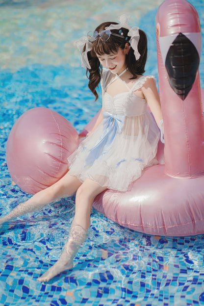 Letters from Unknown Star - Mermaid of the Sea Moon - Lolita Inspired Swimsuit in Two-piece and One-piece