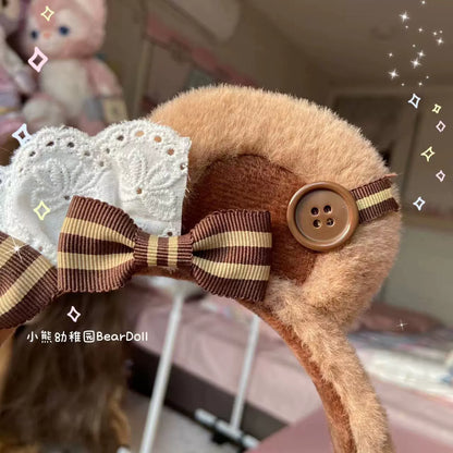 Bear Doll - Kawaii Lolita KC Sweet Butterfly Bow Lolita Headband