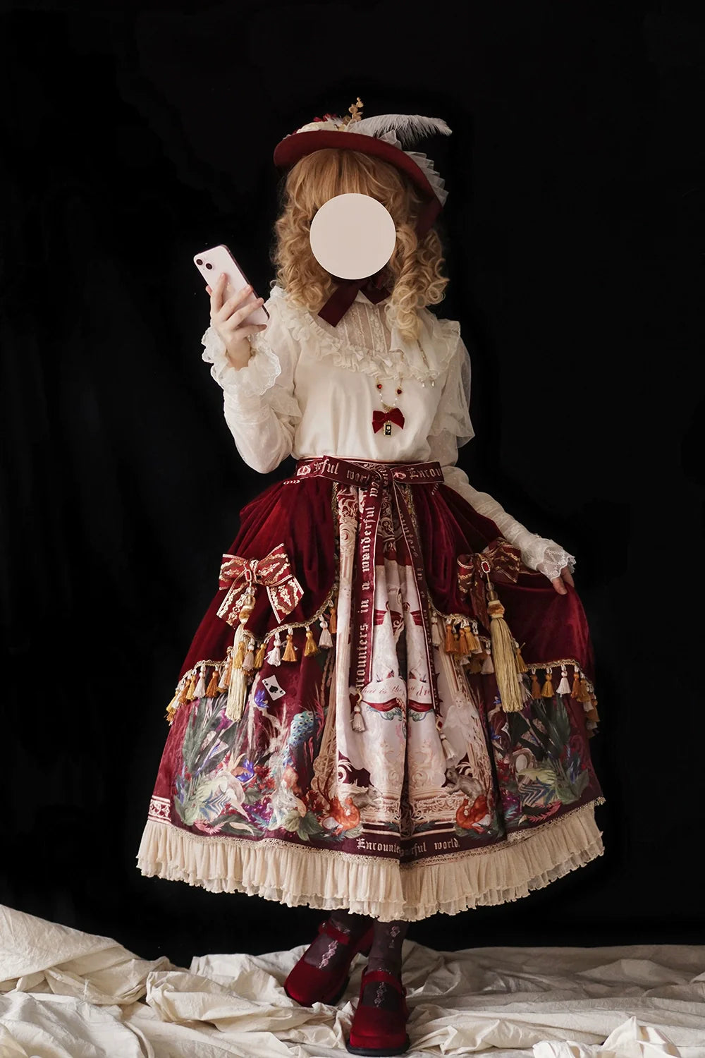 Miss Point - Kaleidoscope - Classical Lolita Shirt Dot Gauze Detachable Puff Sleeve Blouse Customized