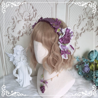 Chestnut Lolita - Louvre Vineyard Accessory Hairband Retro Lolita KC