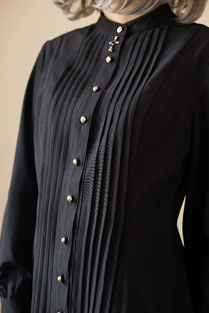 Little Dipper - Elegant Lolita Mutton Sleeve Stand Collar Blouse