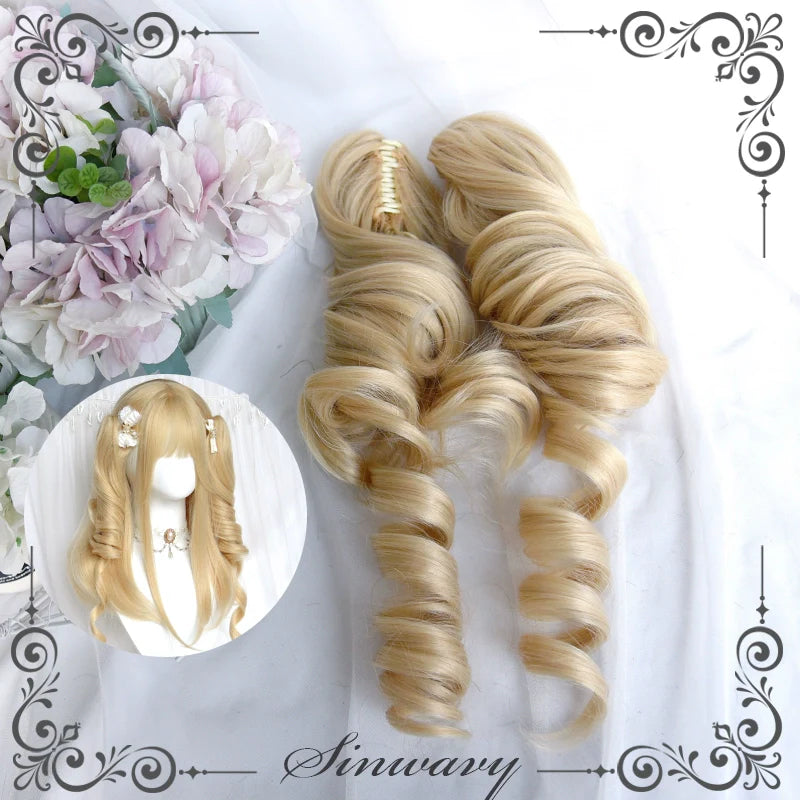Sinwavy - Kawaii Lolita Wig Blonde Double Ponytail Wig