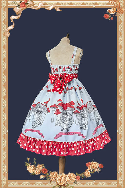 Infanta - Mushroom - Sweet Lolita JSK Dress Printing Dress Short Sleeve Shirt