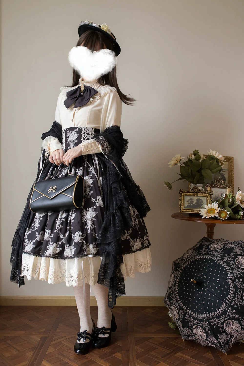 Miss Point - Customized Vintage Lolita Skirt Elegant Pullover Fishbone SK