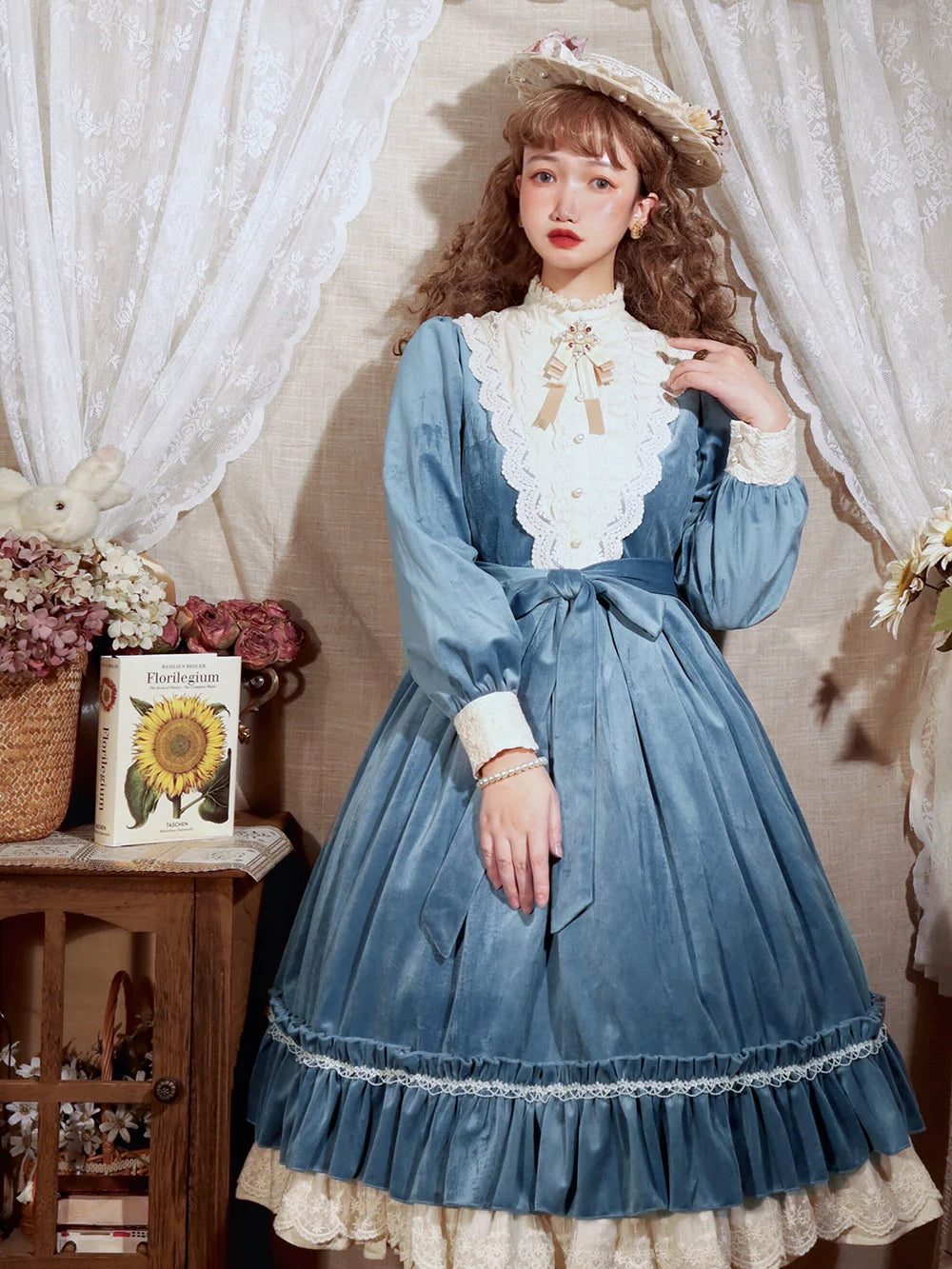 Miss Point - Customized Lolita Dress Vintage Elegant Velvet OP Dress