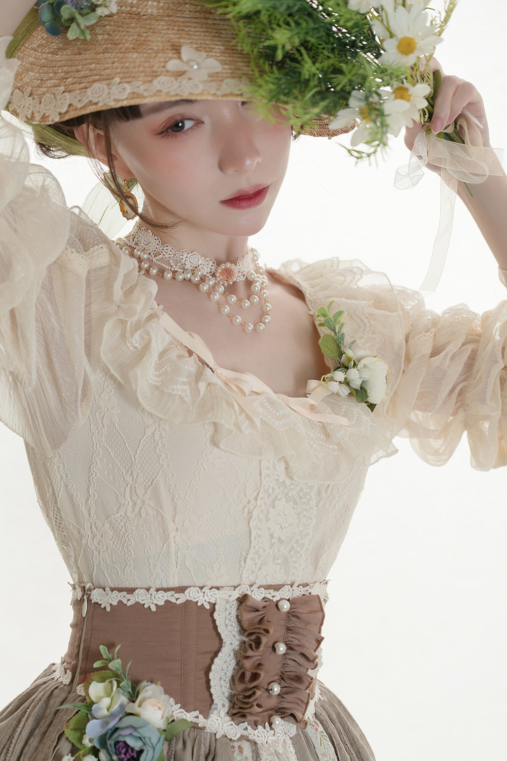 Miss Point - The Sally Gardens - Lotus Root Sleeve Lolita Blouse