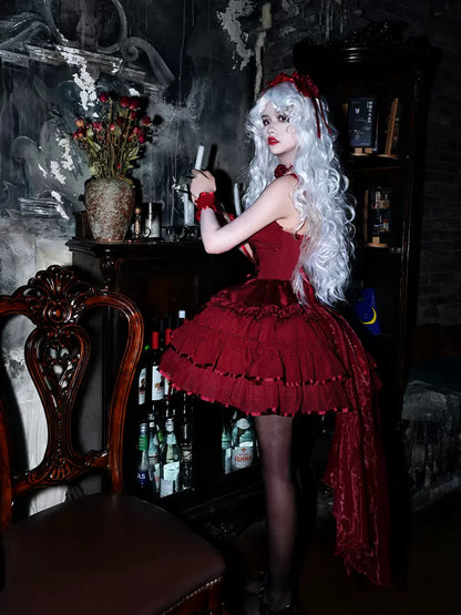 ZhiJinYuan - Time Waltz - Sweet Lolita Short Dress Ballet Style JSK