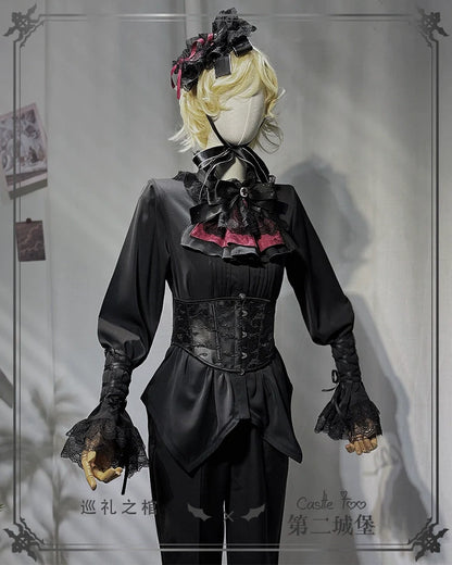 CastleToo - Coffin of Pilgrimage - Medieval European Ouji Lolita Shirt & Pants Suit