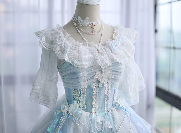 FantasyMirror - Exquisite Butterfly JSK Floral Wedding Lolita JSK Dress