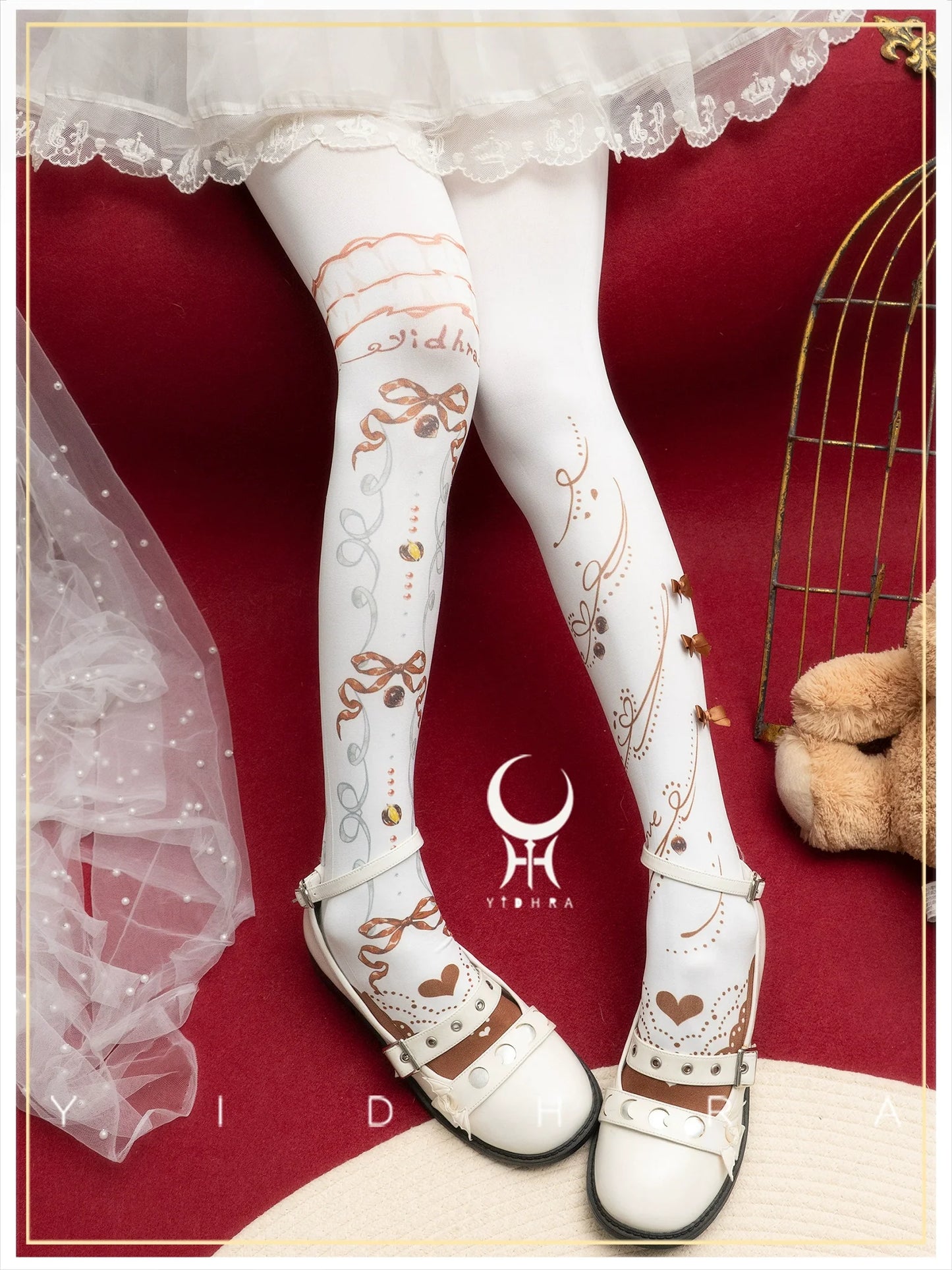 Yidhra - Frutomo - Sweet Lolita Printed Pantyhose
